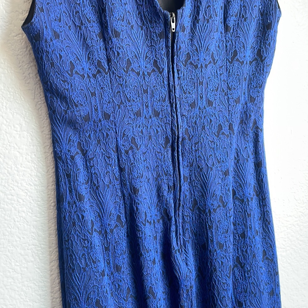 Bisou Bisou Blue and Black Dress - Picture 6 of 9